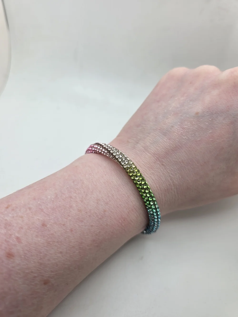 Rainbow Rhinestone Bracelet